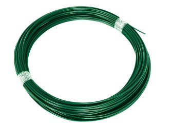 Drát napínací Zn + PVC 52m, 2,25/3,40, zelený, (bílý štítek)