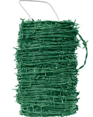 Ostnatý drát Zn+PVC (zelený) - balení 100m (5,4kg)