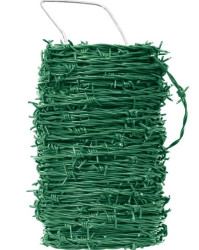 Ostnatý drát Zn+PVC (zelený) - balení 50m (3kg)