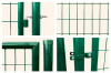 Branka ECONOMY jednokřídlá, 1078x1500mm, Zn+PVC, zelená