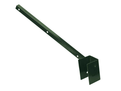 Bavolet Zn + PVC na čtyřhranný sloupek 60x60mm, jednostranný, vnější, zelený 859