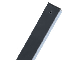 Sloupek čtyřhranný PILOFOR Zn+PVC 2600/60x60/1,5mm, antracit