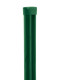 Sloupky PILCLIP s montážní lištou Zn+PVC, zelené